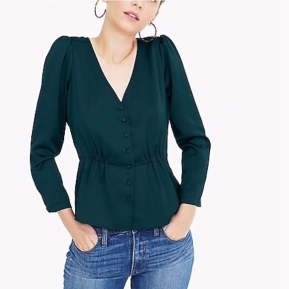 J. Crew Tops - NWT J Crew Long Sleeve Peplum Top J. Crew Tops - NWT J Crew Long Sleeve Peplum Top